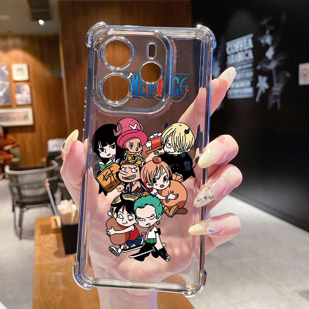 Tương thích với Xiaomi Redmi Note 14 13 Pro 5G 4G 12 13C 14C Vỏ mạ trong suốt One Piece Vỏ chống rơi