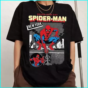 SY3 2026 Người Nhện Thương Hiệu Ngày Mới Anime Tay Ngắn Áo Thun Siêu Anh Hùng Mùa Hè YS3