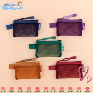 Túi lưới du lịch EBINLANDS, Túi vệ sinh lưới Nylon Mini, Ví lưới vải tam giác có thể tái sử dụng