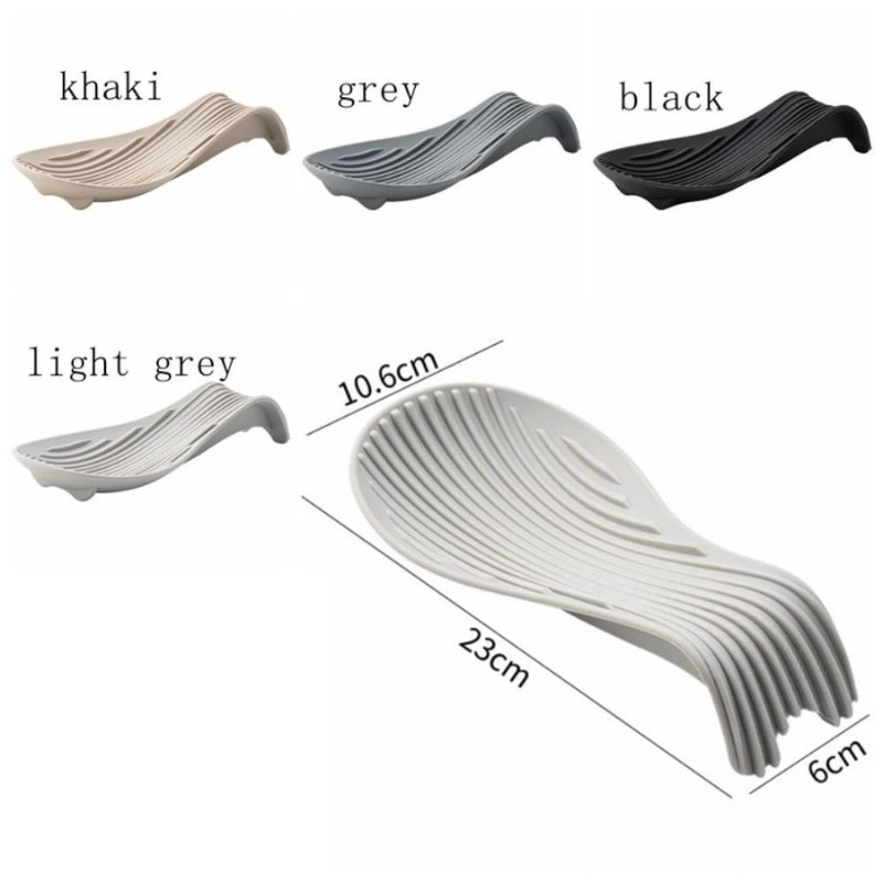 Giá Đỡ Thìa Silicone Chịu Nhiệt Cao Cấp – Kệ Gác Vá Muỗng Chống Trượt Cho Nhà Bếp | 383