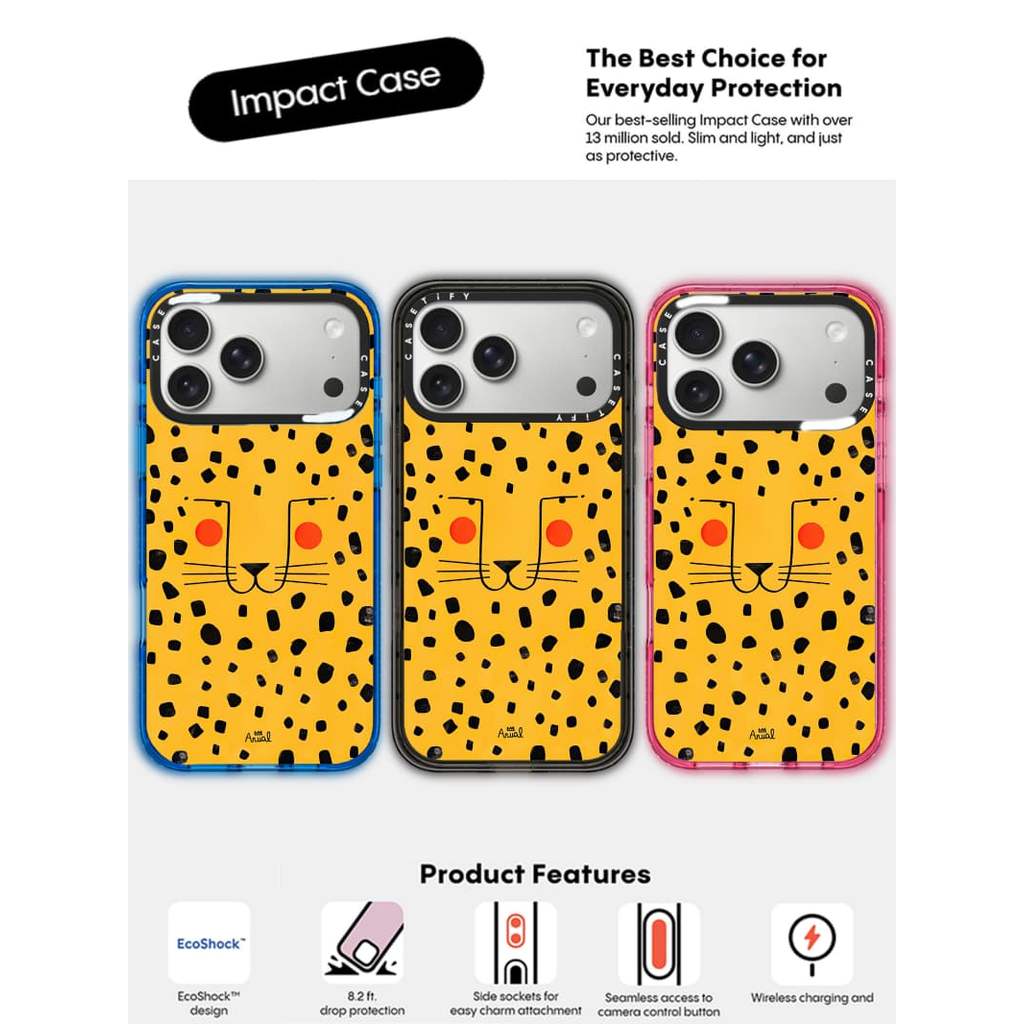 CASECASE X Da Báo Mặt Đen / Bầu Trời Xanh / Hồng Fizz Kẹo Bộ Sưu Tập Màu Sắc Trong Suốt Cứng Từ Hút Tác Động Cho Apple IPhone 13 14 15 16 17Pro Max Plus Có Hộp