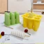 DAYBREAK Kem Popsicle Mold, Gỗ Dính DIY Hộp Đá Tự Làm, Dễ Dàng Phát Hành Thiết Kế Sáng Tạo Có Thể Tái Sử Dụng Khuôn Popsicle Cube Khay Mùa Hè