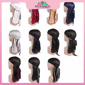 MYPANDA Unisex Nam Nữ Durag Mũ Mũ Mũ Mũ Lụa Cướp Biển Mũ Quấn Mũ.
