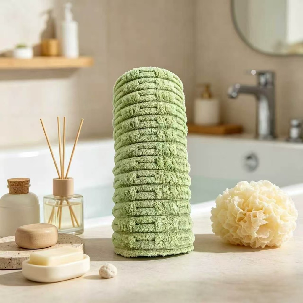 Lưới Tre Tay Xé Rag Dày Thấm Hút Nhà Bếp Hộ Gia Đình Vải Vệ Sinh Ướt Khô Kép Sử Dụng Không Lint Lười Lau 26.5.19