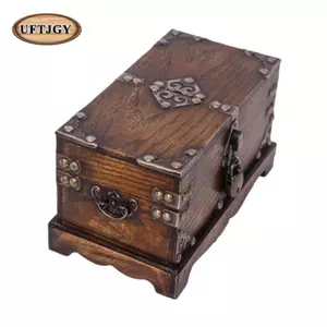 Hộp đựng đồ bằng gỗ cổ điển Ổn định thủ công cướp biển Kho báu cho sinh nhật Lễ tạ ơn Kỷ niệm đám cưới Năm mới