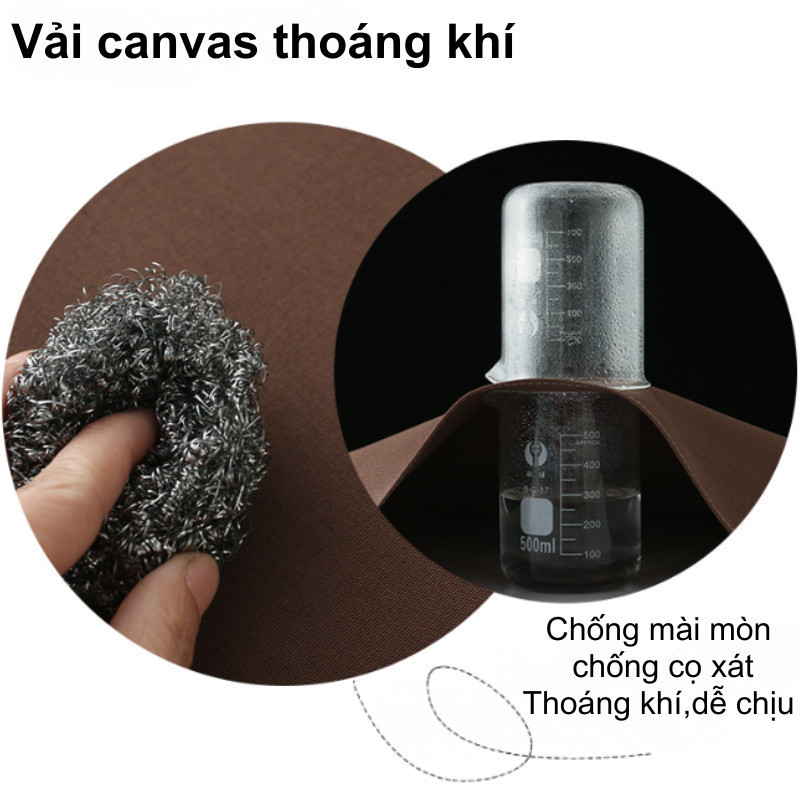 Tạp dề denim cotton, họa tiết dễ thương, thiết kế túi lớn, chống thấm nước, bền và chống dầu