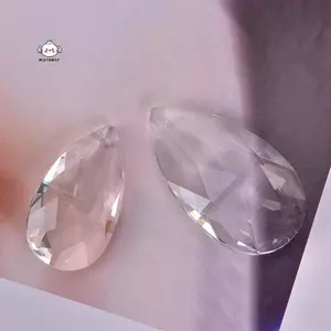 Maybest Đèn chùm trong suốt Pha lê thủy tinh Đèn treo hạt nhiều mặt Mặt dây chuyền {VN}