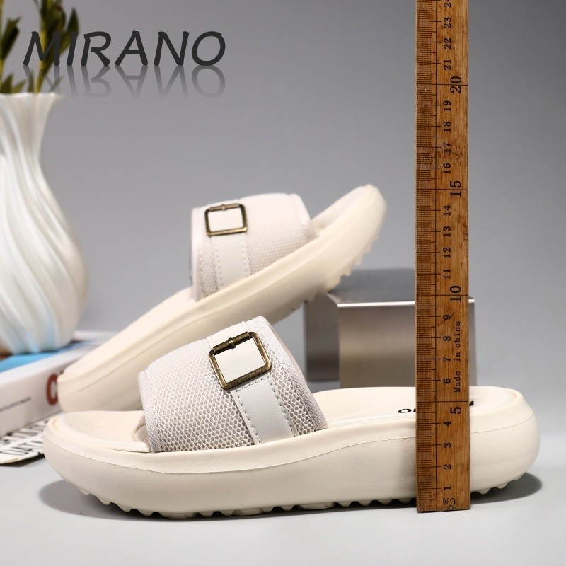 Mirano Dép  Giày Sandal Nữ  Double Quai Mềm Chống Trơn Trượt Giày Đế Bằng Thời Trang Hàn Quốc