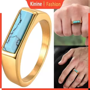 KIN Ngọc lam có thể xếp chồng lên nhau 5g Thiết kế nhẹ Trang sức đám cưới bằng kim loại chống mài mòn