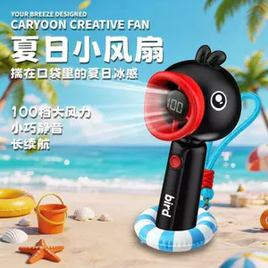 Giao hàng trong ngày [Giao hàng trong ngày] Quạt nhỏ mùa hè chim cánh cụt Quạt pingu sáng tạo dành cho sinh viên Quạt di động Quà tặng mùa hè * * --