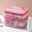 Túi đựng đồ trang điểm ORDOBOX, Túi đựng mỹ phẩm du lịch 2 / 3 lớp dung tích lớn, Lưới trong suốt đa chức năng Trang điểm phòng tập bơi lội