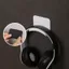 Móc dán tường nhựa ABS chữ L uốn cong - treo tai nghe, túi xách chắc chắn