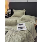[M16] [Set 5 Món - Như ảnh] Bộ Chăn & Ga Gối Trần Bông Cotton Linen Sợi Lanh Cao Cấp Mềm Mát - Eva Bedding — ảnh 8