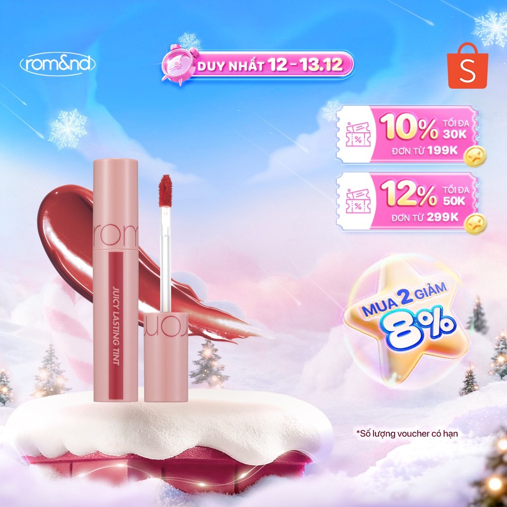 [Rom&nd] [#24 Peeling Angdoo] Son Tint lì cho môi căng mọng Hàn Quốc ...
