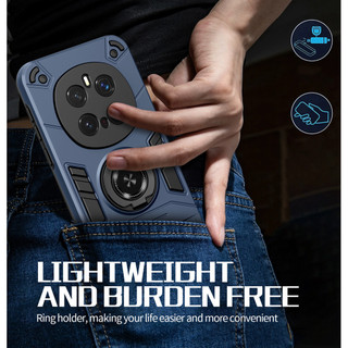 Dành Cho Honor Magic 7 Pro Ốp điện thoại Nhẫn Đứng Giáp Lưng Cứng Bảo Vệ Hạng Nặng Khung TPU Mềm Chống Sốc Mỏng Bao