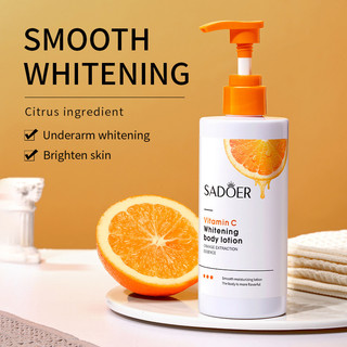 SADOER Sữa Dưỡng Thân Vitamin C Làm Trắng Toàn Thân Mờ Thâm Nách Dưỡng Ẩm Da Mịn Mượt Chiết Xuất Cam