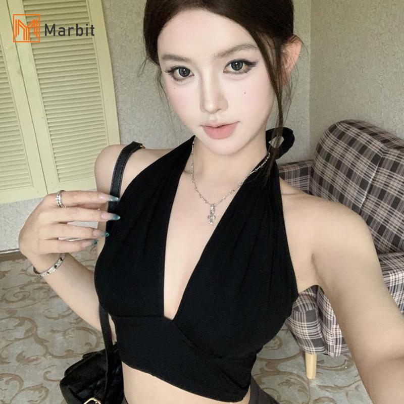 Áo Dây Cổ Sâu V Gợi Cảm Phù Hợp Mùa Hè - BackExposed Croptop