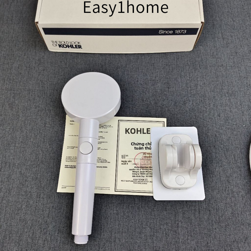 【KOHLER】Đầu vòi sen lọc tăng áp mạnh mẽ, đầu vòi sen massage, đầu vòi sen tắm làm đẹp, đầu vòi sen phun nước ba chế độ,