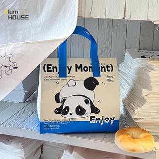 PlumHOUSE 1 Chiếc Họa Tiết Gấu Trúc Cách Nhiệt Thực Phẩm Túi Giao Hàng Lớn Thương Mại Cấp Thực Phẩm Vận Chuyển Túi Tote Túi Cách Nhiệt Có Thể Tái Sử Dụng Để Mang Thực Phẩm VN