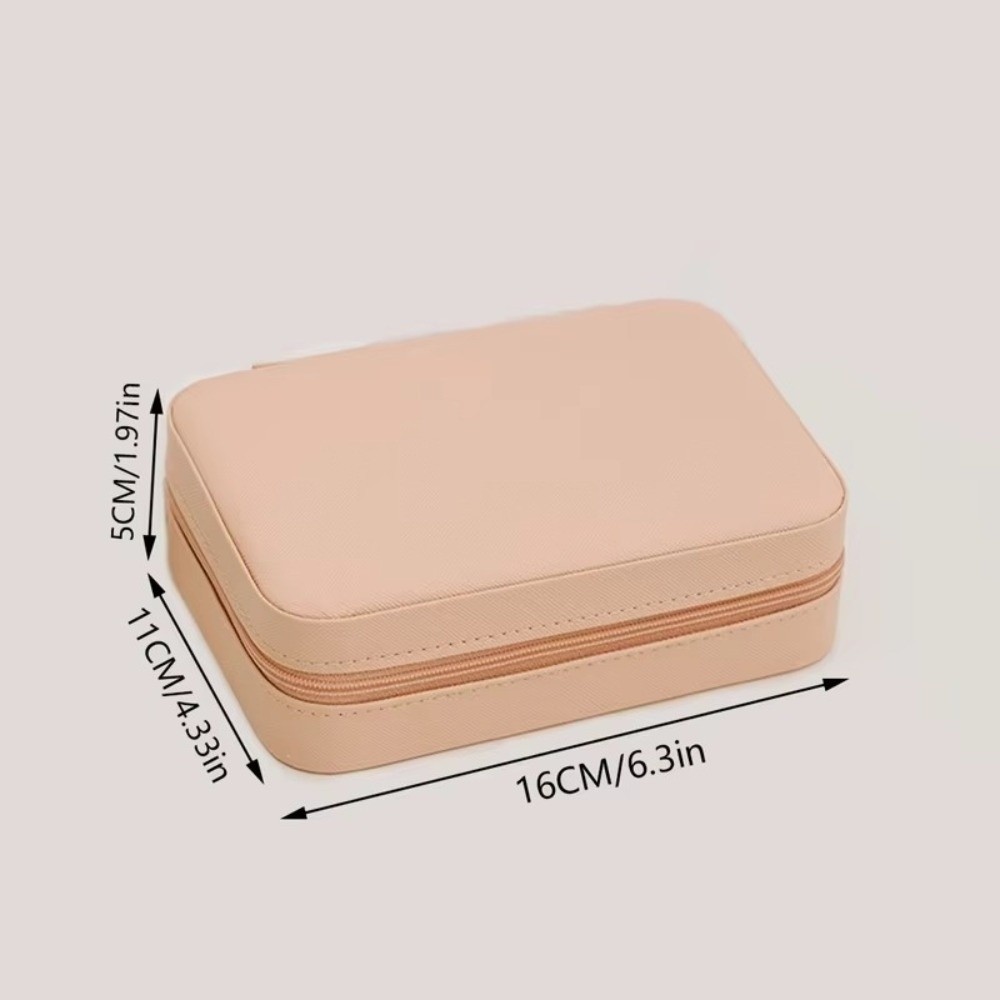 Màn hình trang sức YICA, Dây kéo Hộp đựng trang sức vòng cổ di động, Hộp đựng nhẫn tinh tế bằng da PU Hộp đựng trang sức du lịch Nhẫn Quà tặng ngày lễ tình nhân