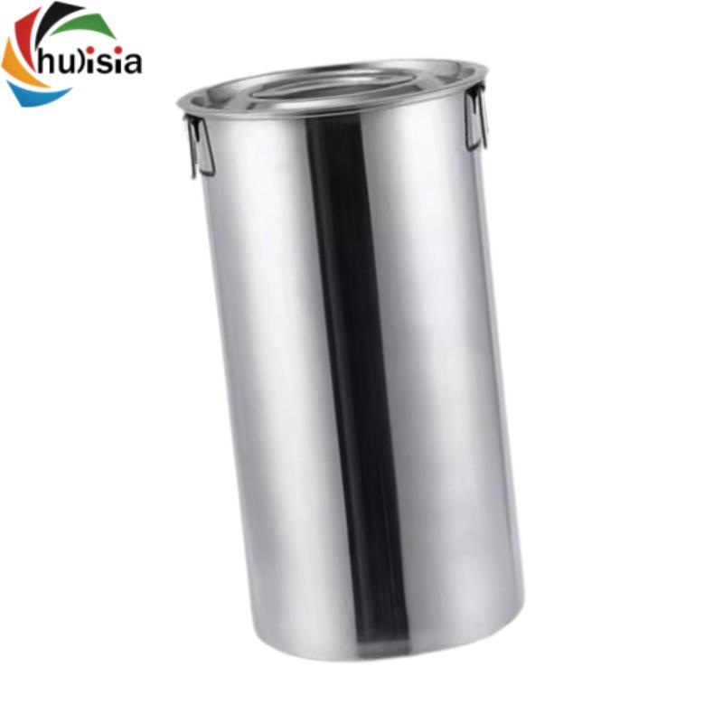 Xô inox có nắp và tay cầm đôi, vòi sữa, bình đựng đồ uống, thùng đựng đồ uống. Đa năng, chắc chắn, dễ làm sạch, lý tưởng cho thịt nướng