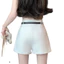 Phù Hợp Với Quần Short Nữ 2025 Cao Cấp Thường Ngày Màu Trắng Mặc Ngoài Rời Phù Hợp Với Chữ a Quần Ống Rộng 5.12
