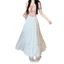 Pháp Hepburn Phong Cách Voan Váy Nữ 2024 Mỏng Phong Cách Mỡ mm Cao Cấp Chữ a Drape Bánh Váy 5.12