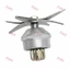 2L Hợp Kim Nhôm 6 Chân Lưỡi Dao Đôi Mang Máy Xay Sinh Tố Lưỡi Dao Điện Máy Xay Sinh Tố Cắt Lưỡi Dự Phòng LJ4S