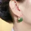 Springevenstar 1 Cặp Hàn Quốc Hợp Thời Trang Xanh Nhỏ Giọt Dầu Zircon Bông Tai Dành Cho Nữ Đơn Giản Không Đều Hình Học Tòn Ten Bông Tai Dự Tiệc Cá Tính Trang Sức Springevenstar