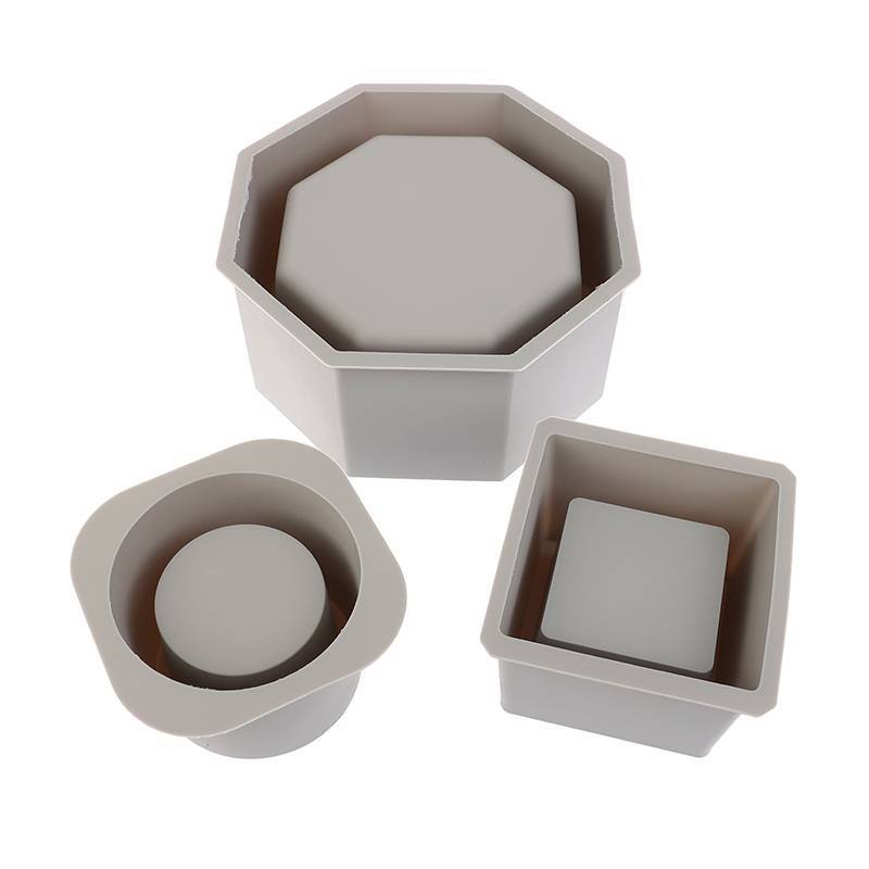 AN.MART Chậu Hoa Silicon DIY Xi Măng Bê Tông Lớn, Khuôn Vuông Nhựa Dính, Giá Đỡ Epoxy Pha Lê Đất Sét VN