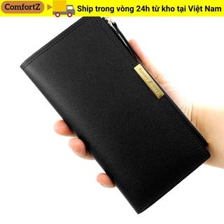 Ví dài nữ COMFORTZ, Ví đựng tiền bằng da PU nhiều thẻ, Hộp đựng thẻ di động phong cách Hàn Quốc Túi đựng tiền xu nữ Maiden