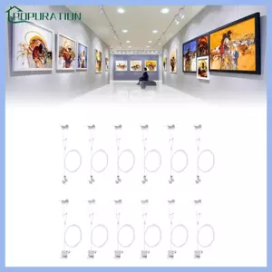 POP 6 Cái Có Thể Điều Chỉnh Hình Treo Dây Móc Khung Nghệ Thuật Hiển Thị Móc Treo Khung Hình Hệ Thống Hiển Thị Cho Văn Phòng Tại Nhà