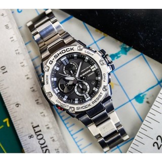 Đồng Hồ Nam Dây Thép Casio G-Shock G-Steel GST-B100D-1A Bluetooth | Năng Lượng Mặt Trời | GST-B100D-1ADR