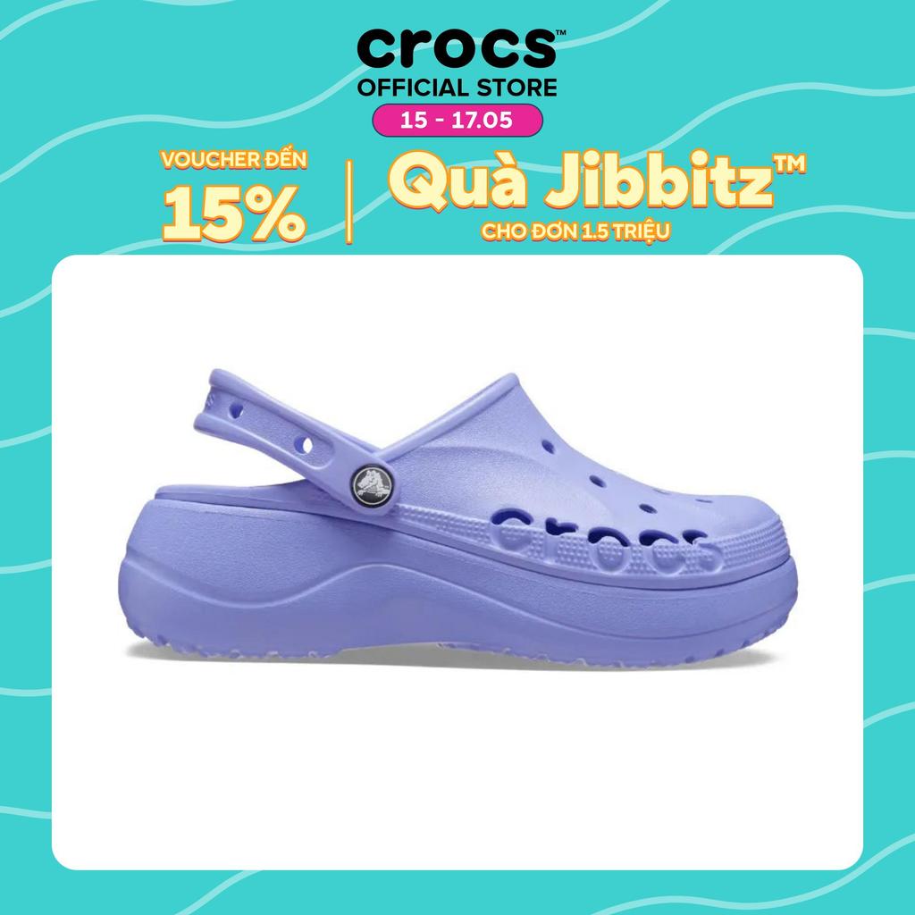Giày Clog Nữ Crocs Baya Platform - Digital Violet - 208186-5PY | Shopee ...