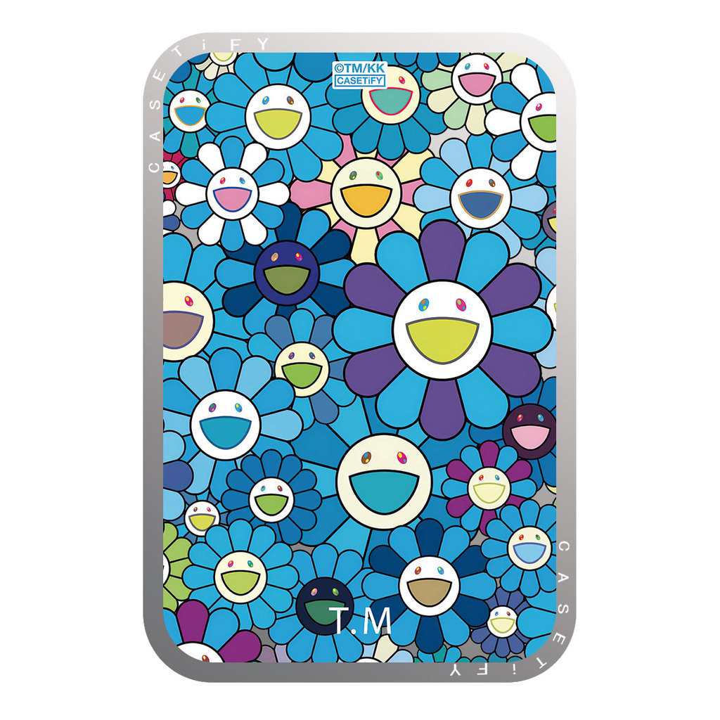 TAKASHI MURAKAMI x CASECASE: BLOOM SnappyTM Gương đứng chủ thẻ Tương thích từ tính
