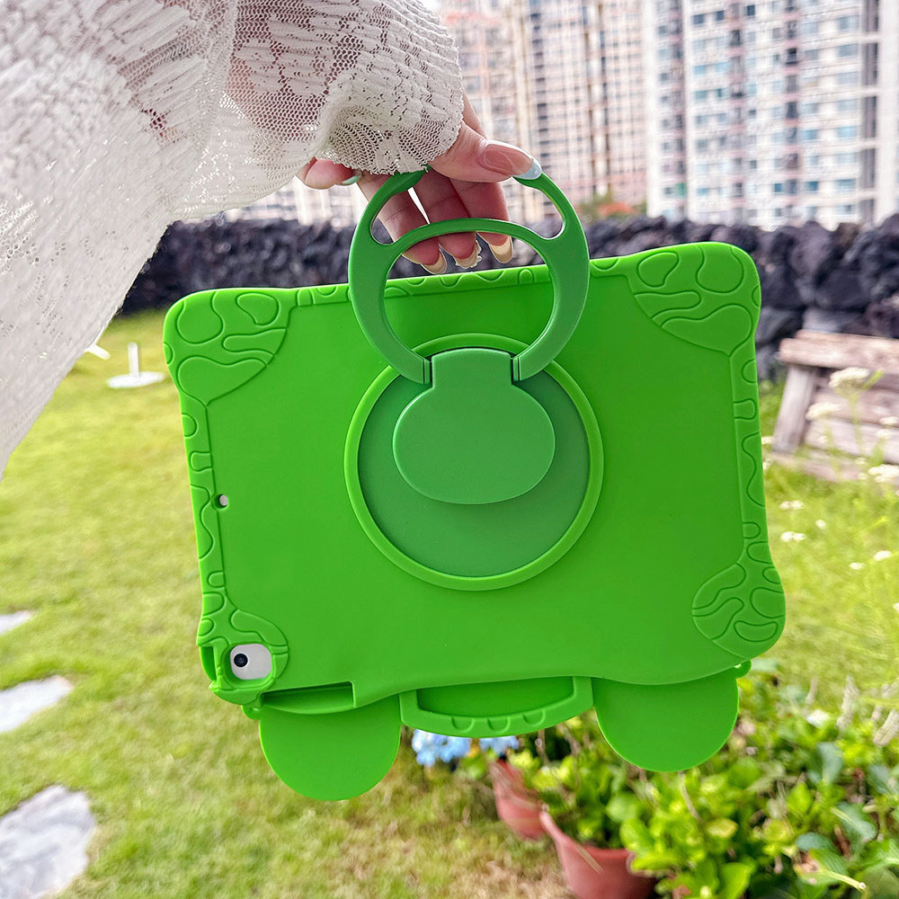 Ốp Lưng Họa Tiết Ếch Dễ Thương Dễ Thương Cho Air Mini 1 2 3 4 5 6 7 IPad 5 6 7 8 9 10th 11 12 A16 A19 10.9 "Pro9.7 Pro10.5 10.2" Pro11 Pro 11 M4 M5 Dây Sling