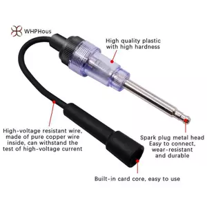 < WHPHous-t > Bút kiểm tra bugi tự động 12V cho cuộn dây đánh lửa xe Phân tích nhanh Cổ vũ chẩn đoán cầm tay cho kịch bản sửa chữa động cơ Đẹp