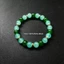 Vòng tay mã não Aventurine xanh dành cho nữ - Miếng đệm mạ vàng hạt tròn - Chúc may mắn Sự giàu có Thu hút thủ công