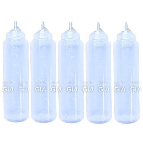 [LỐC 5 BÌNH] Bình nhựa đựng sốt tròn, bình đựng tương tròn