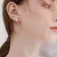 JRP Đỏ Zircon Lông Bông Tai Gothic Punk Thiên Thần Quỷ Cánh Tai Dành Cho Nữ Hợp Thời Trang Phụ Kiện Cho Cuộc Họp JRP