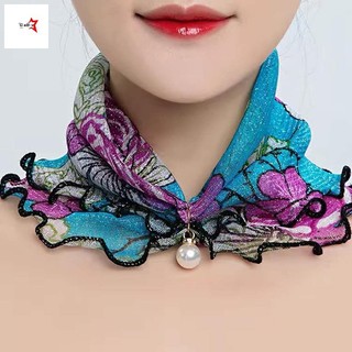 Băng đô ren voan ngọc trai đa chức năng dành cho nữ