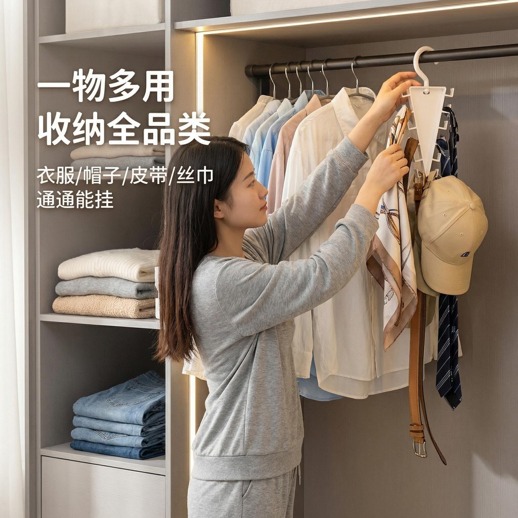 Giá lưu trữ móc treo song phương hình chữ V Giá đỡ mũ tiết kiệm không gian