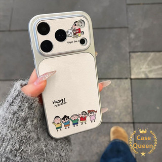 Ốp Lưng Cho IPhone 11 16 17 15 13 12 14 Pro Max 17 Air 14 Plus Hoạt Hình Dễ Thương Crayon Shin-chan Gia Đình Miếng Dán Tức Thì