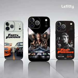 Ốp Điện Thoại F-Fast Và F-Furious Phim TP-1 Cho IPhone 17 16 15 14 13 12 11 Pro Max Plus Mini Đen Mờ Vỏ Mềm Funda