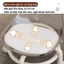 iiko Ghế Acrylic Tựa Lưng Cho Bé Ghế Thấp Chống Trượt Công Thái Học Có Bánh Xe