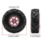 4 Bộ lốp bánh xe cao su 62mm 1.0 Inch được nâng cấp Vành bánh xe cho bánh xích RC 1 / 18 TRX4M SCX24 FMS Bộ phận nâng cấp bò đá