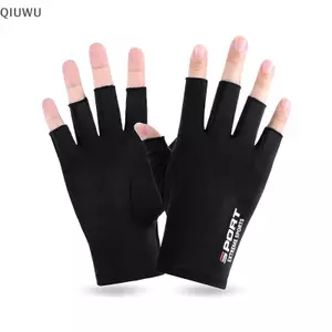 QIUWU Chống Tia UV Nam Nữ Găng Tay Câu Cá Chống Trượt Xuân Hè Băng Thoáng Khí Đi Xe Đạp Găng Tay Thể Thao Câu Cá.