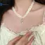Kudosation Ngọt Ngào Mát Rỗng Chữ Thập Mặt Dây Đeo Ren Choker Nelace Cho Nữ Bé Gái Xương Đòn Dây Chuyền Trang Sức Dự Tiệc Quà Tặng Đẹp
