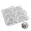 Kẹp Vuốt Tóc Nhựa Silicon Khuôn Kim Loại Hình Học Barrettes Epoxy Khuôn Cho DIY Nhựa Nữ Kẹp Tóc Thủ Công Trang Sức Làm Mới
