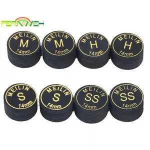 14mm Nhật Bản Cue Tip Chất Lượng Bể Bơi Bida Da Lợn Cue Tip Snooker Cue Tip [MỚI]
